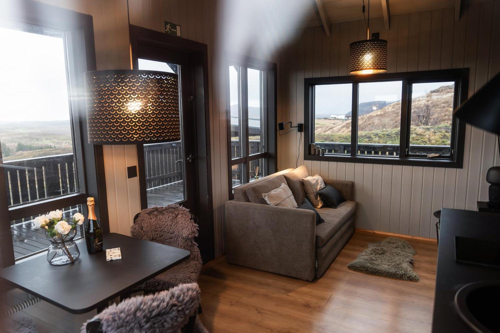 Cozy Cabin Near Golden Circle With Panoramic Views Mosfellsbaer Esterno foto